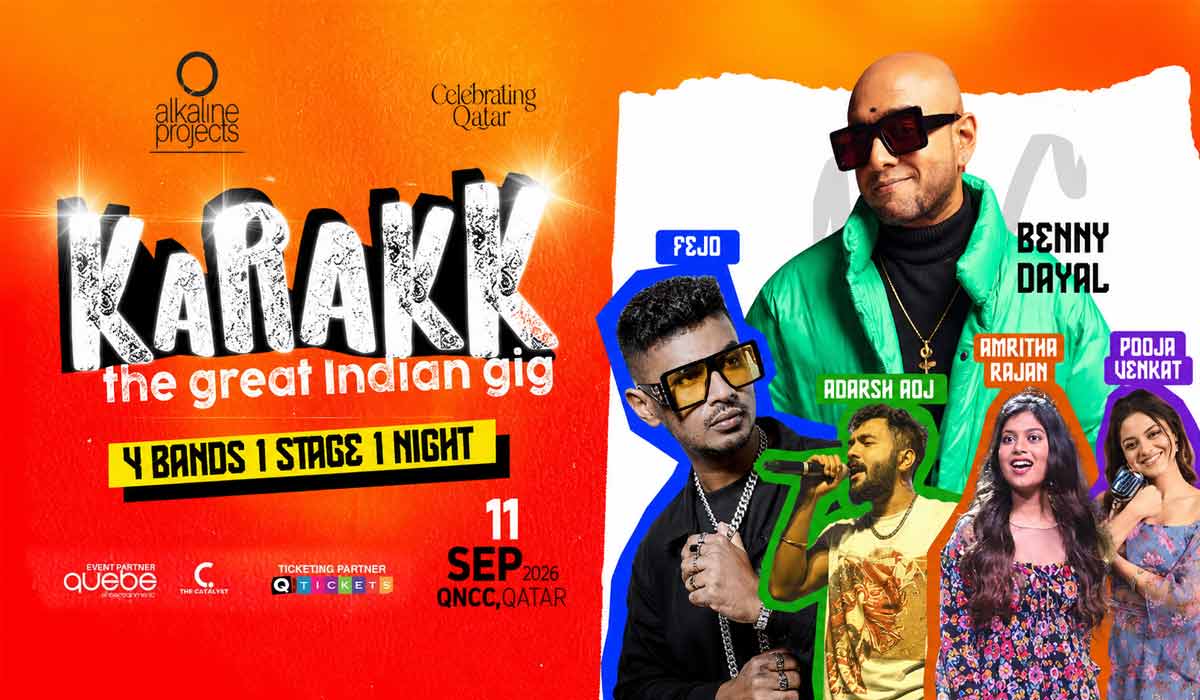 Karakk – The Great Indian Gig Set to Bring a High-Energy Night of Indian Music to Doha